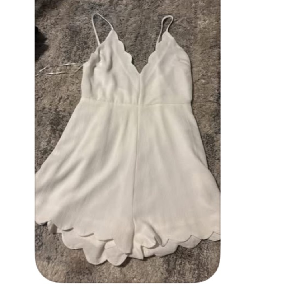 White Sleeveless Romper